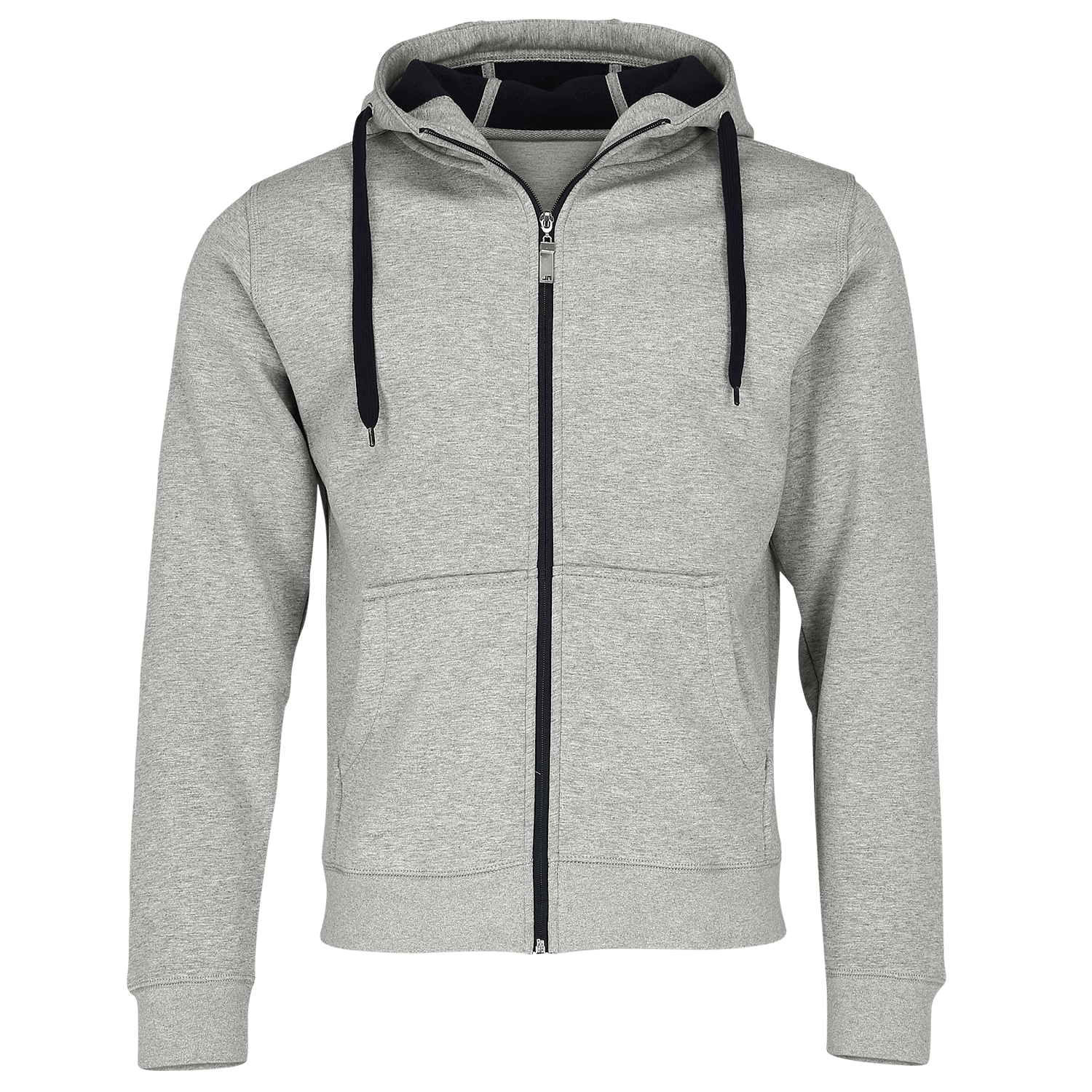 Doubleface Kapuzenjacke in Sports Grey/Navy