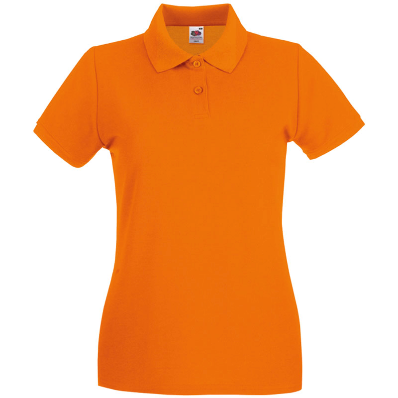 Fruit of the Loom Damen Premium Polo in Orange