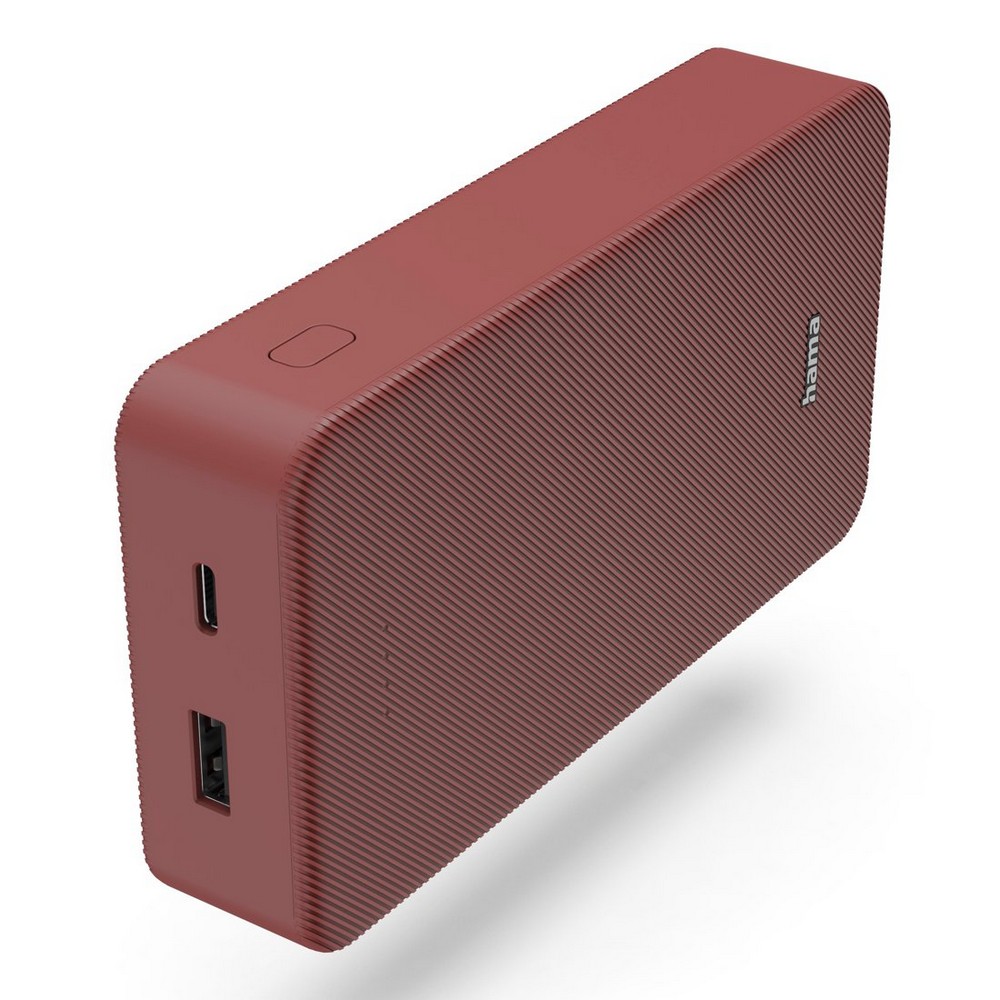 Powerbank 20000 mAh Hama Power Pack in Rot, Ansicht 2