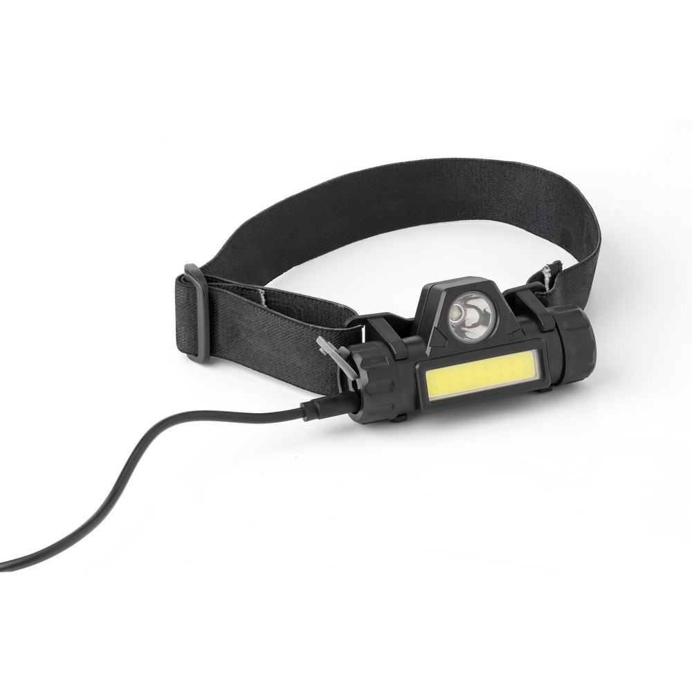 LED-Stirnlampe in Schwarz, Ansicht 2