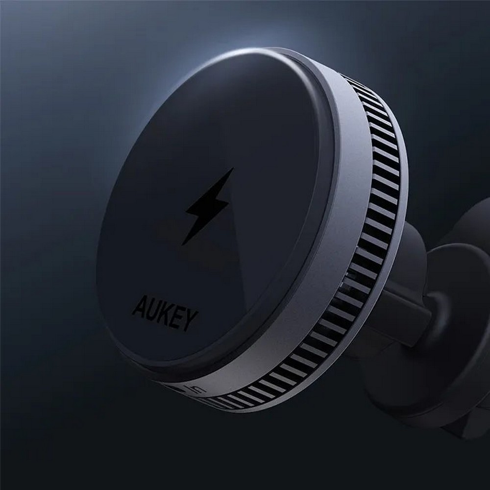 Kfz-Handyhalterung mit kabelloser 15W Ladefunktion, Aukey in Schwarz, Ansicht 11