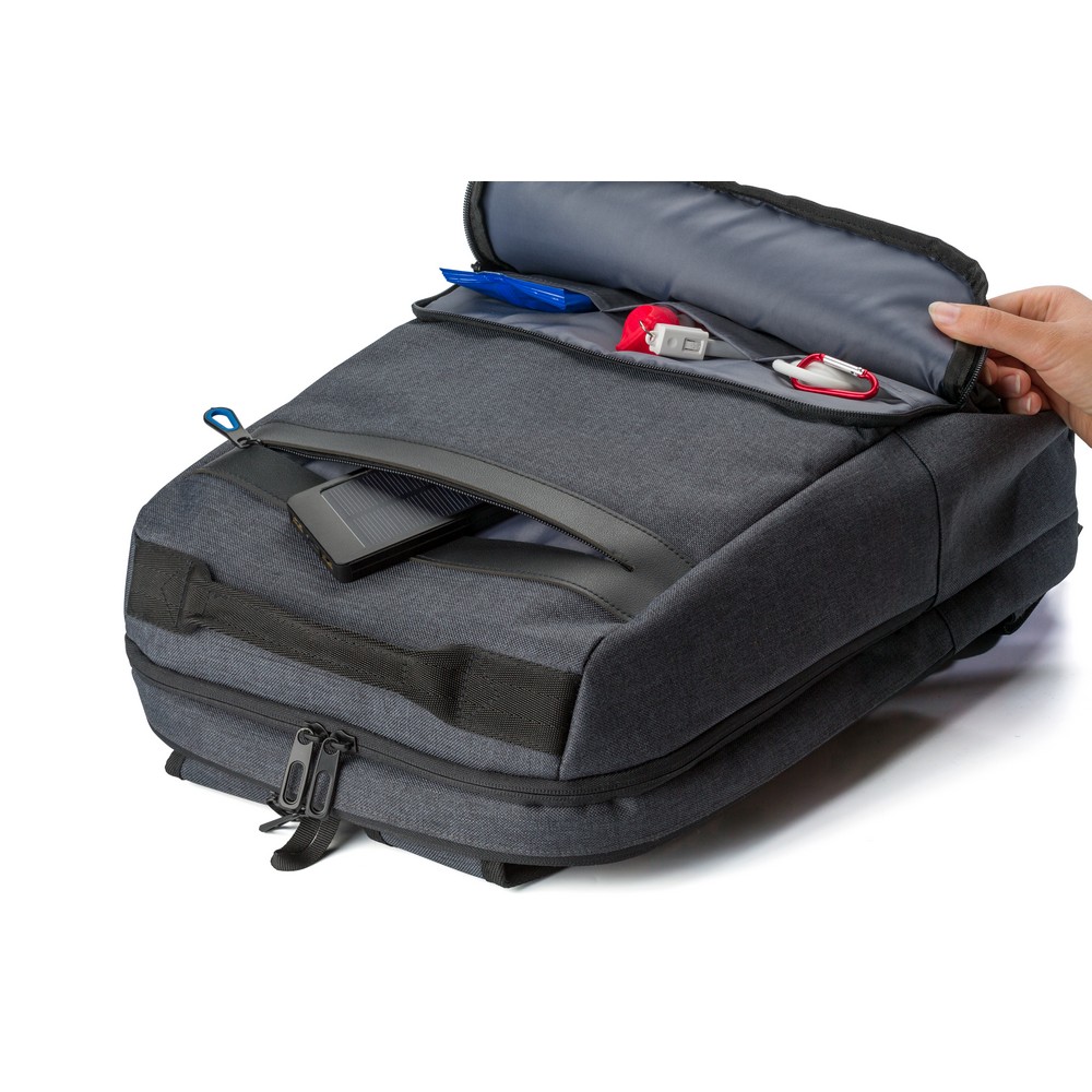 Laptop-Rucksack 15" in Schwarz, Ansicht 3