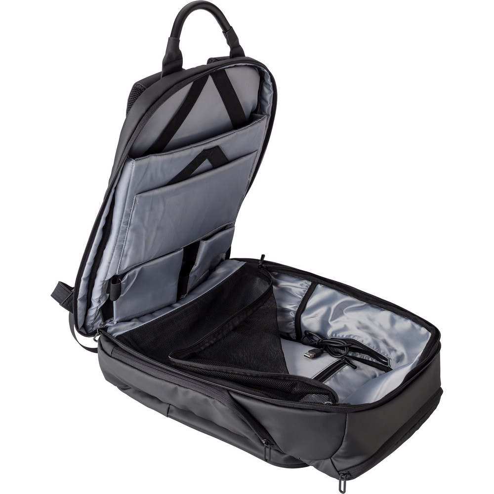 Laptop-Rucksack 15" in Schwarz, Ansicht 9