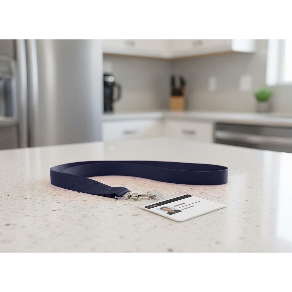 Lanyard mit Karabinerhaken | Hulda in Dunkelblau, Ansicht 2