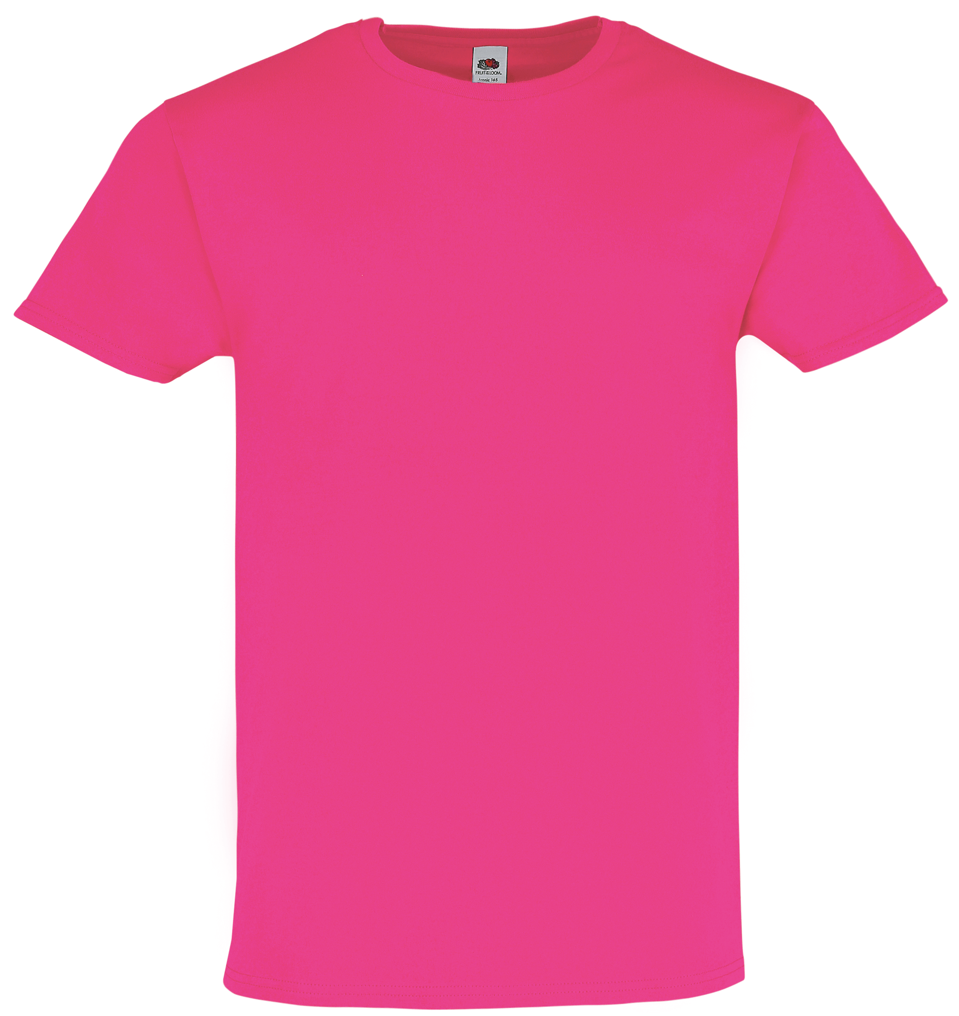 Fruit of the Loom Iconic 195 T-Shirt in Fuchsia