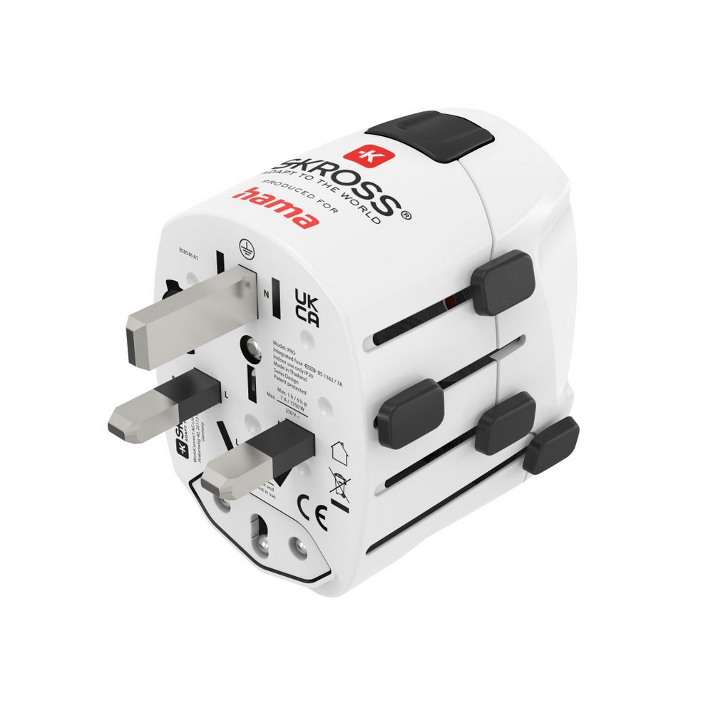 Reiseadapter Skross für Hama Pro in Weiß, Ansicht 3