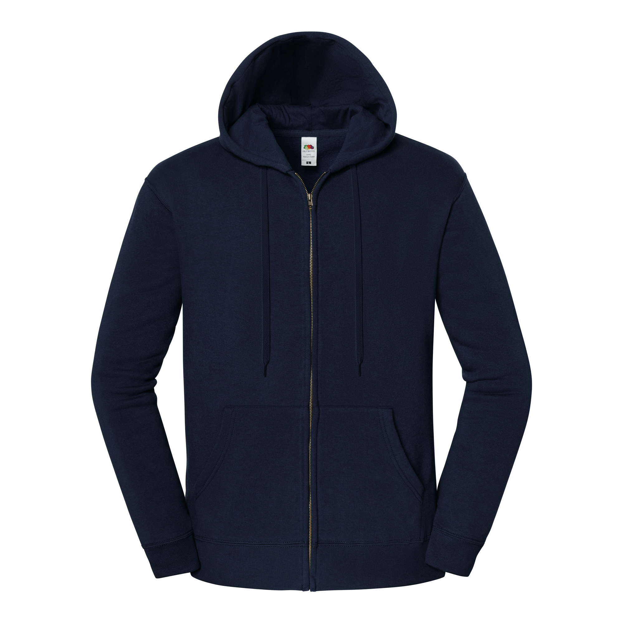 Fruit of the Loom Iconic Premium Kapuzen Sweatjacke in Deep Navy