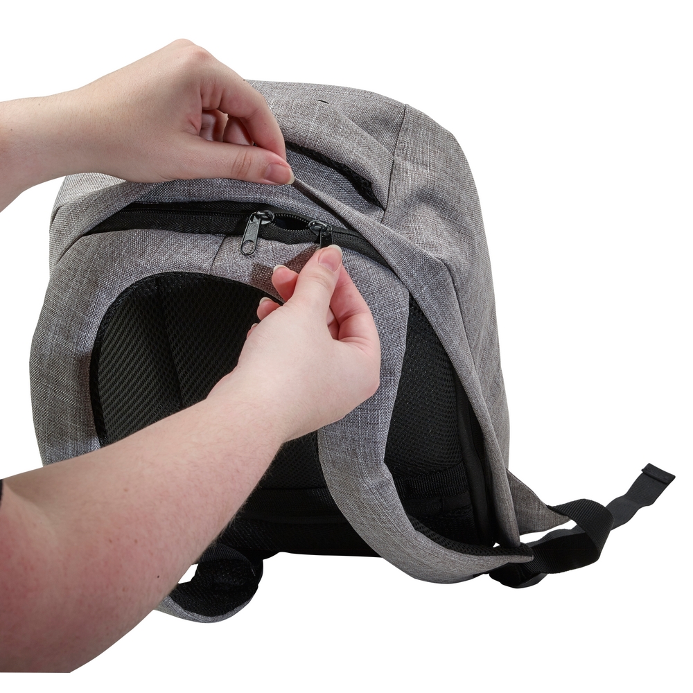 Anti-Diebstahl-Rucksack 13" in Grau, Ansicht 6