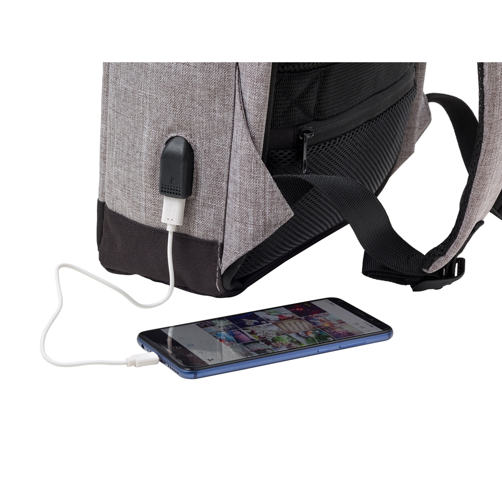 Anti-Diebstahl-Rucksack 13" in Grau, Ansicht 11