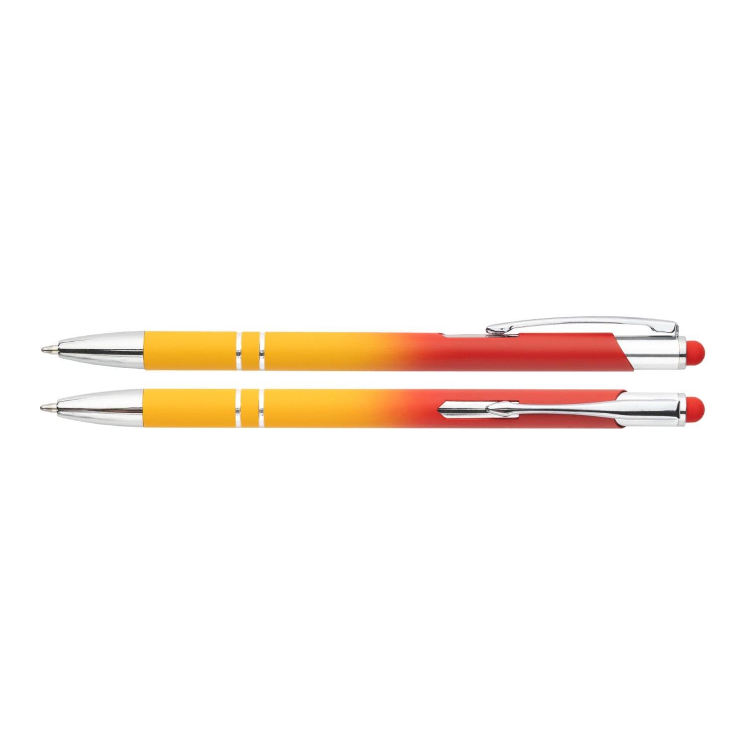 Bello Beauty Touchpen-Kugelschreiber | Metall in Sunset (Gelb-Rot)