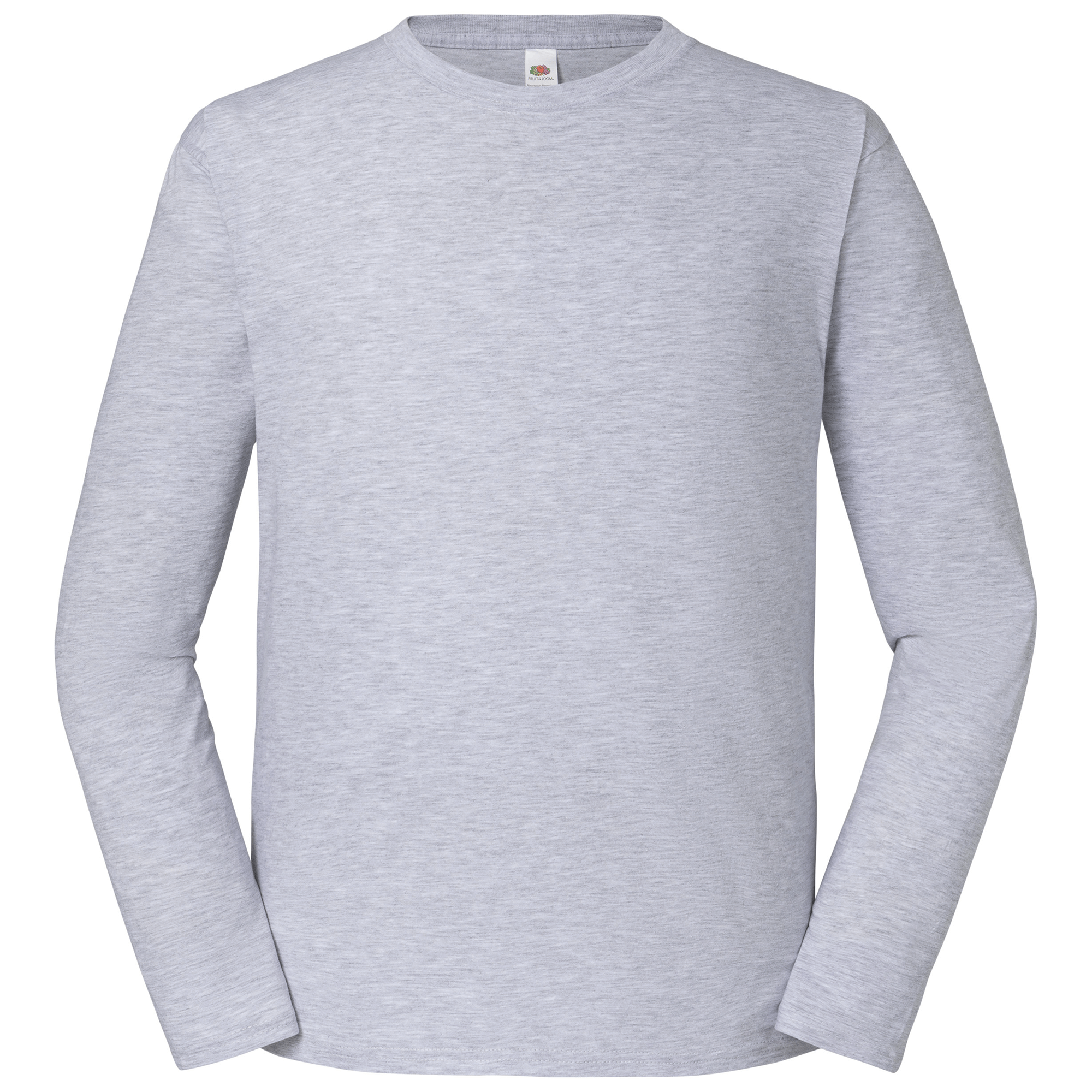 Fruit of the Loom Iconic 195 Ringspun Premium Long Sleeve T in Graumeliert