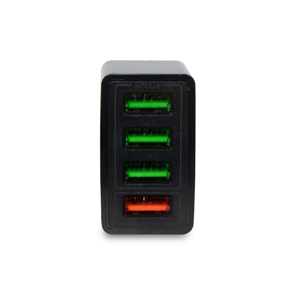 Wandladegerät mit 4 USB-Anschlüssen | Lee in Schwarz, Ansicht 4