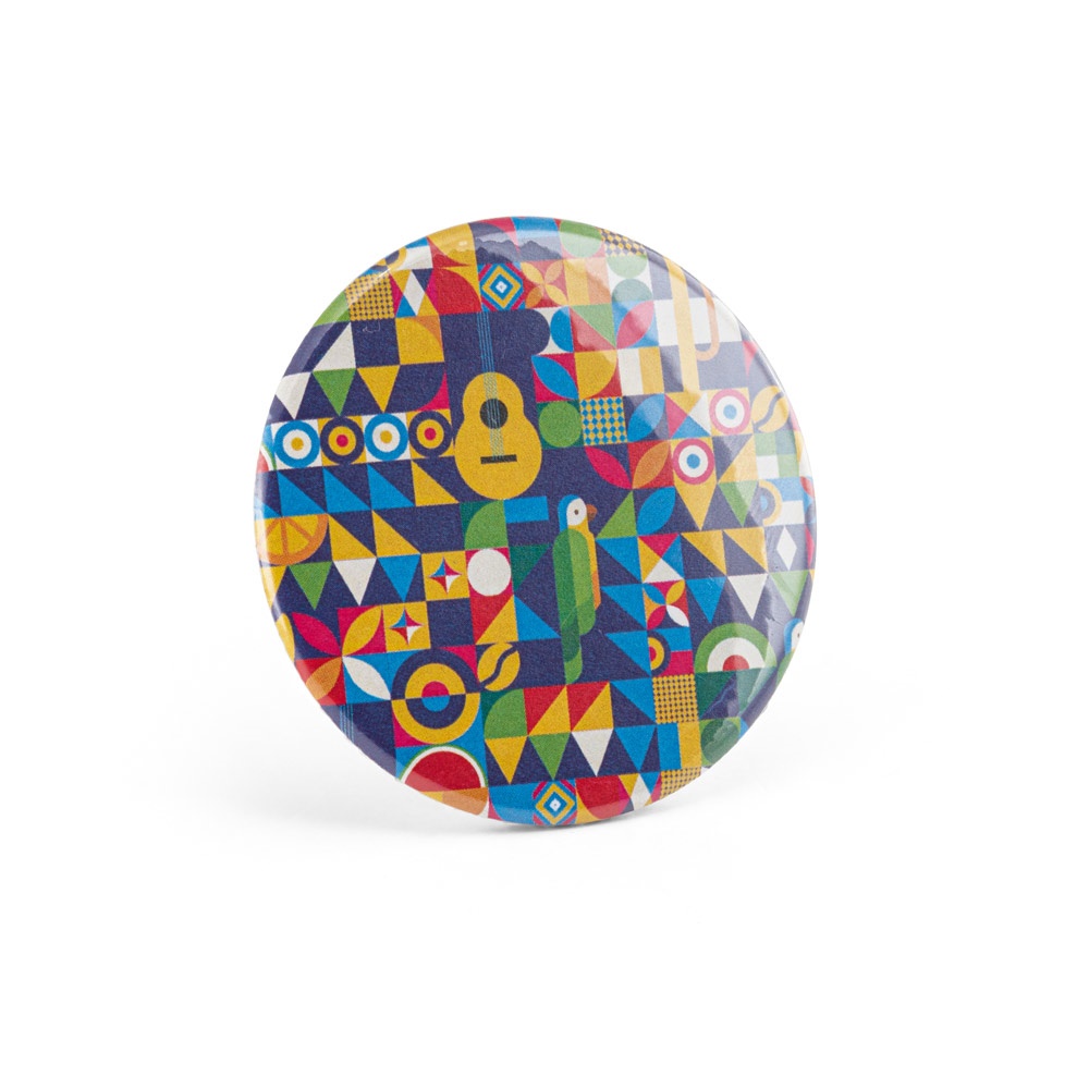 Runder Pin mit Magnet | Button Pin 10 – Schwarz