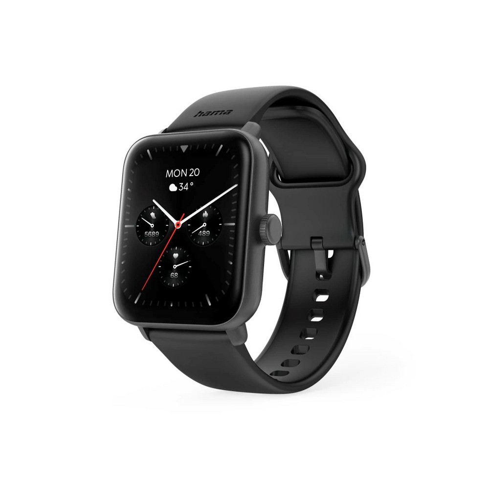 Fitness-Tracker, Smartwatch Hama 6010 GPS in Schwarz